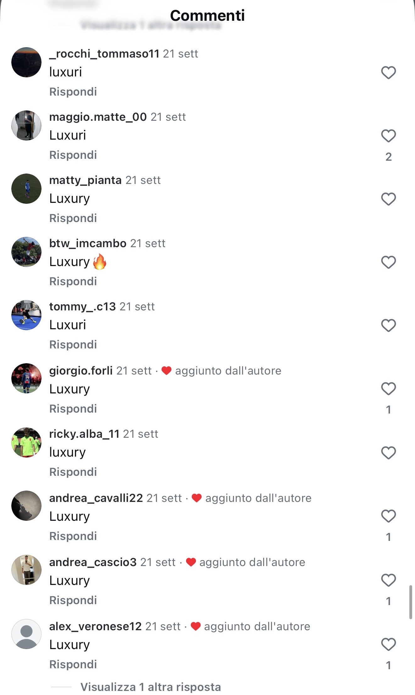Screenshot 381 commenti