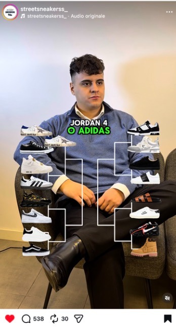 Post virale streetsneakerss_ — Jordan 4 o Adidas